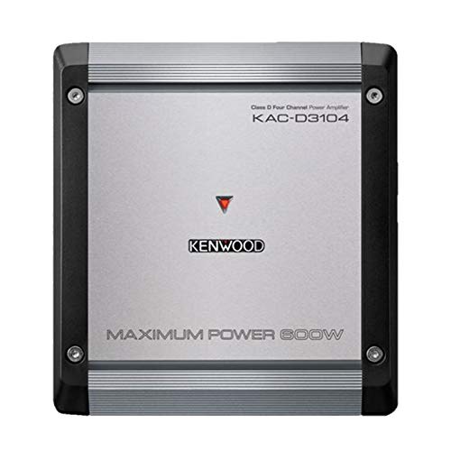 Kenwood KAC-D3104 4-Channel Class D 600W Max Amplifier w/Bass Boost Kenwood KAC-D3104 4-Channel Class D 600W Max Amplifier w/Bass Boost